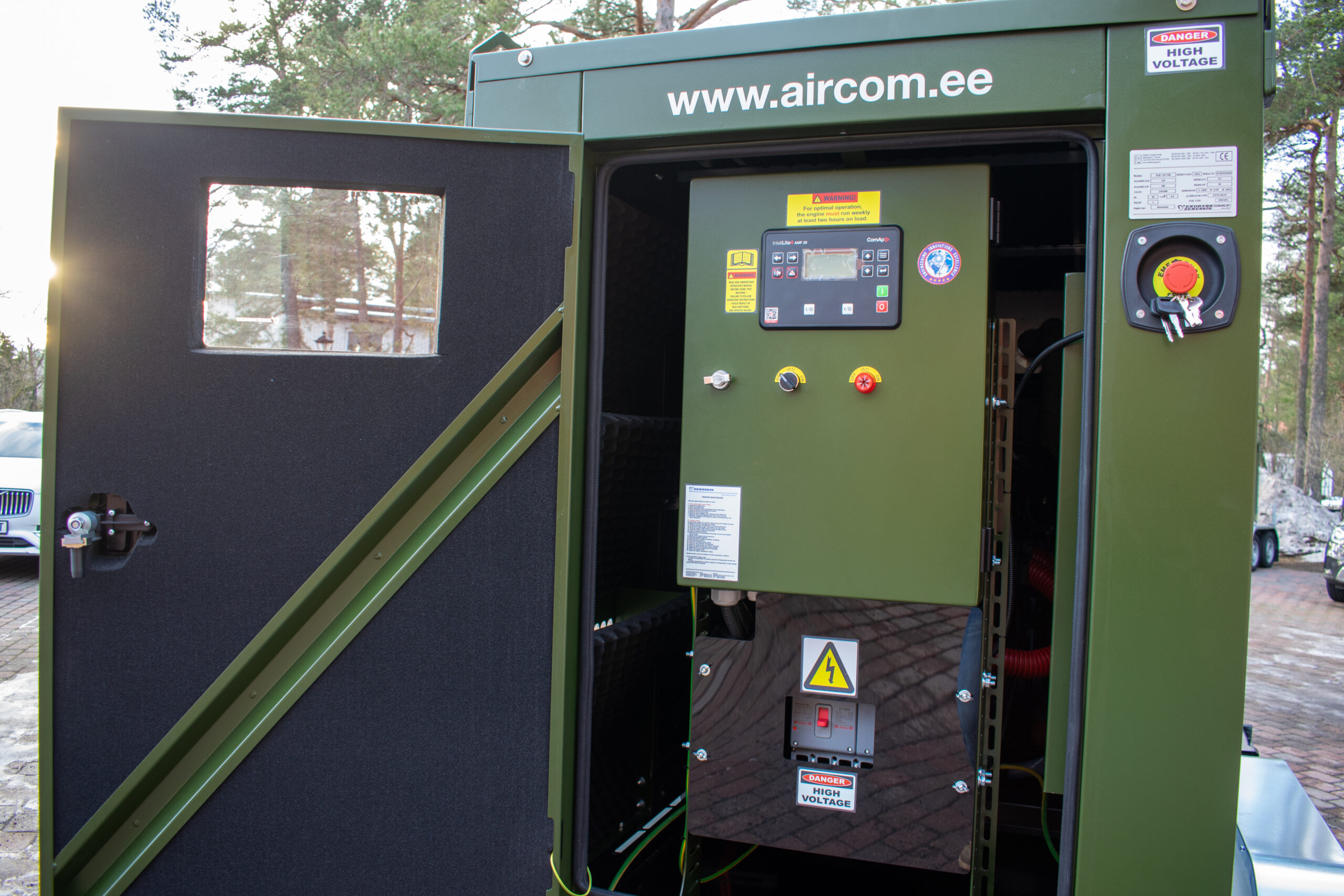 Diiselgeneraator haagisel ESE125TBI + GP300-DRB | Aircom